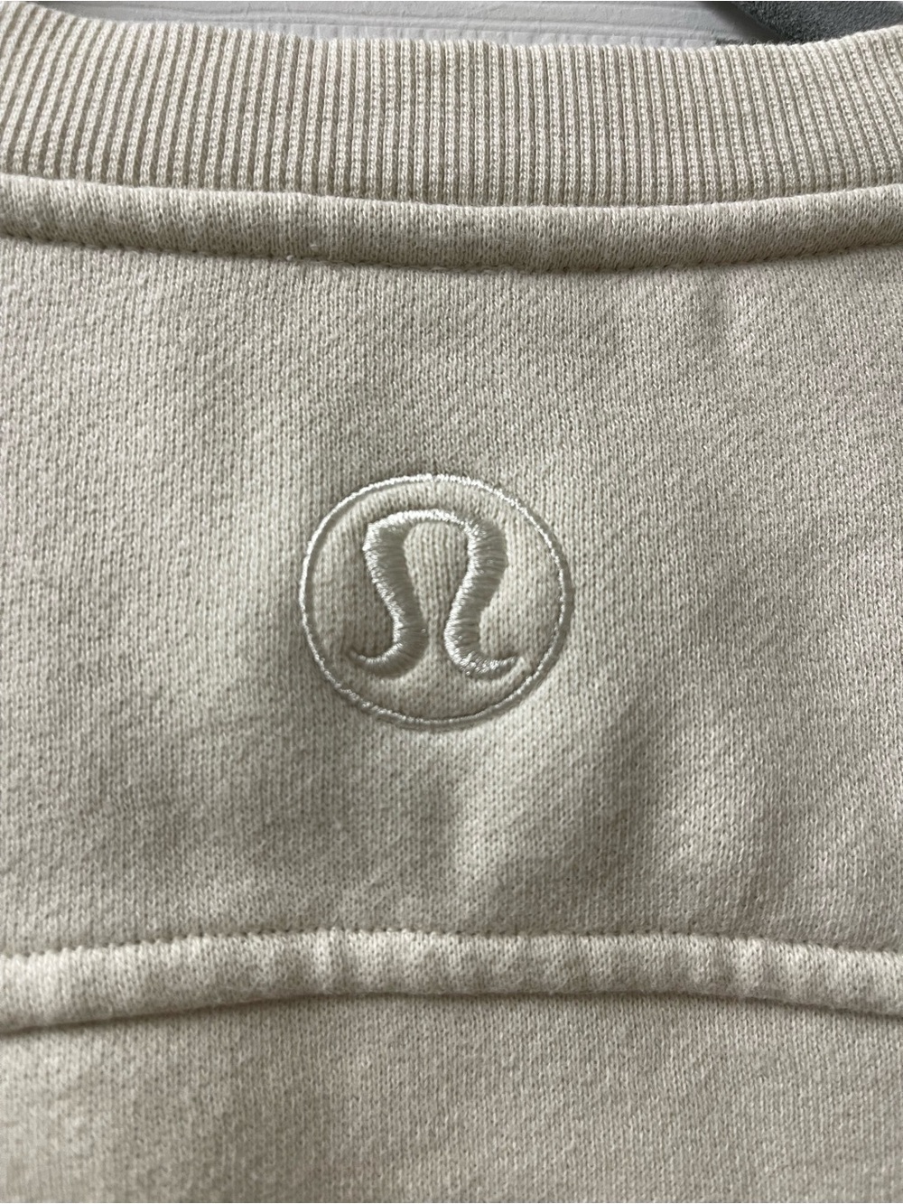 lululemon athletica Cream Embroidered Logo Crewneck Sweatshirt - Picture 6 of 6